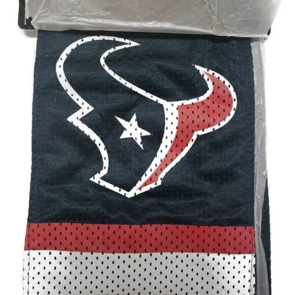NFL Houston Texans Fleece-Lined Jersey Scarf With Hidden Zip Pocket - Picture 3 of 4